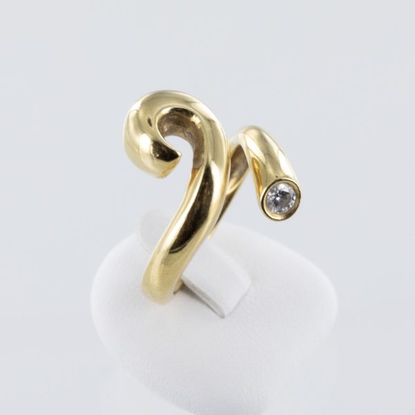 Bague serpent diamant