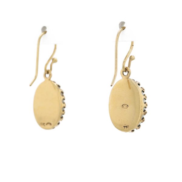 Boucles d'oreilles pendantes opales