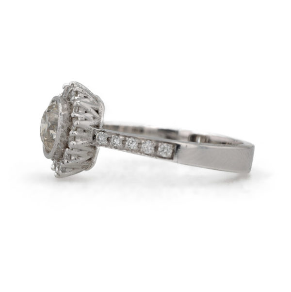 Bague marguerite diamants