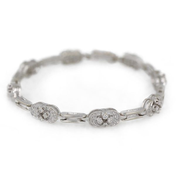 Bracelet motifs diamants serti griffes