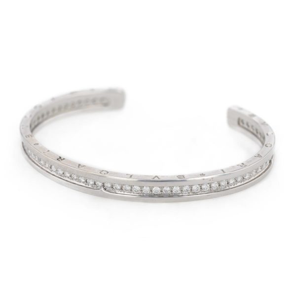 Bracelet rigide BULGARI modèle Bzero diamants sertis rails