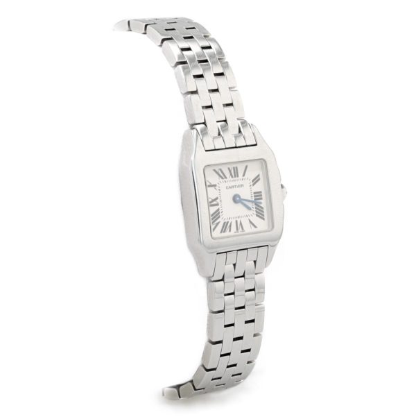 Montre CARTIER Santos Demoiselle, mouvement quartz, boîtier et bracelet en acier