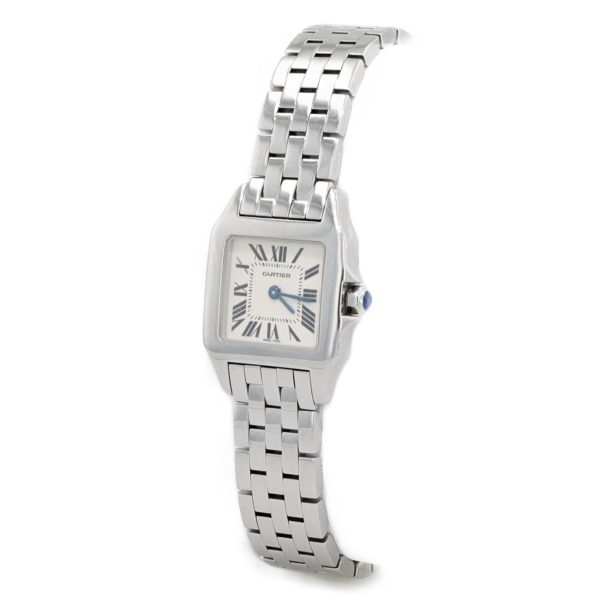 Montre CARTIER Santos Demoiselle, mouvement quartz, boîtier et bracelet en acier