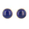 Boucles d'oreilles lapis-lazuli femme en or jaune 18 carats