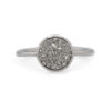 Bague druse en or blanc 18 carats