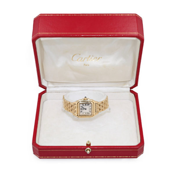 Montre Cartier Panthère femme petit modèle en or jaune 18 carats