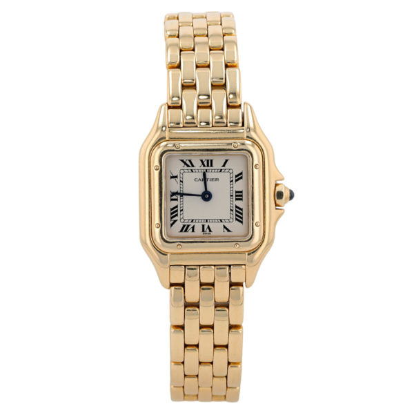 Montre Cartier Panthère femme petit modèle en or jaune 18 carats