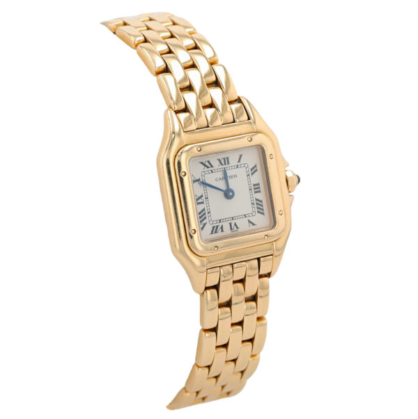 Montre Cartier Panthère femme petit modèle en or jaune 18 carats